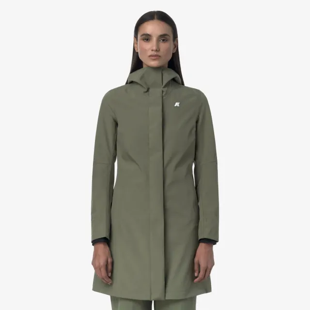 K-Way Stephy Bonded Jersey geacă damă Green Lichen 3/4