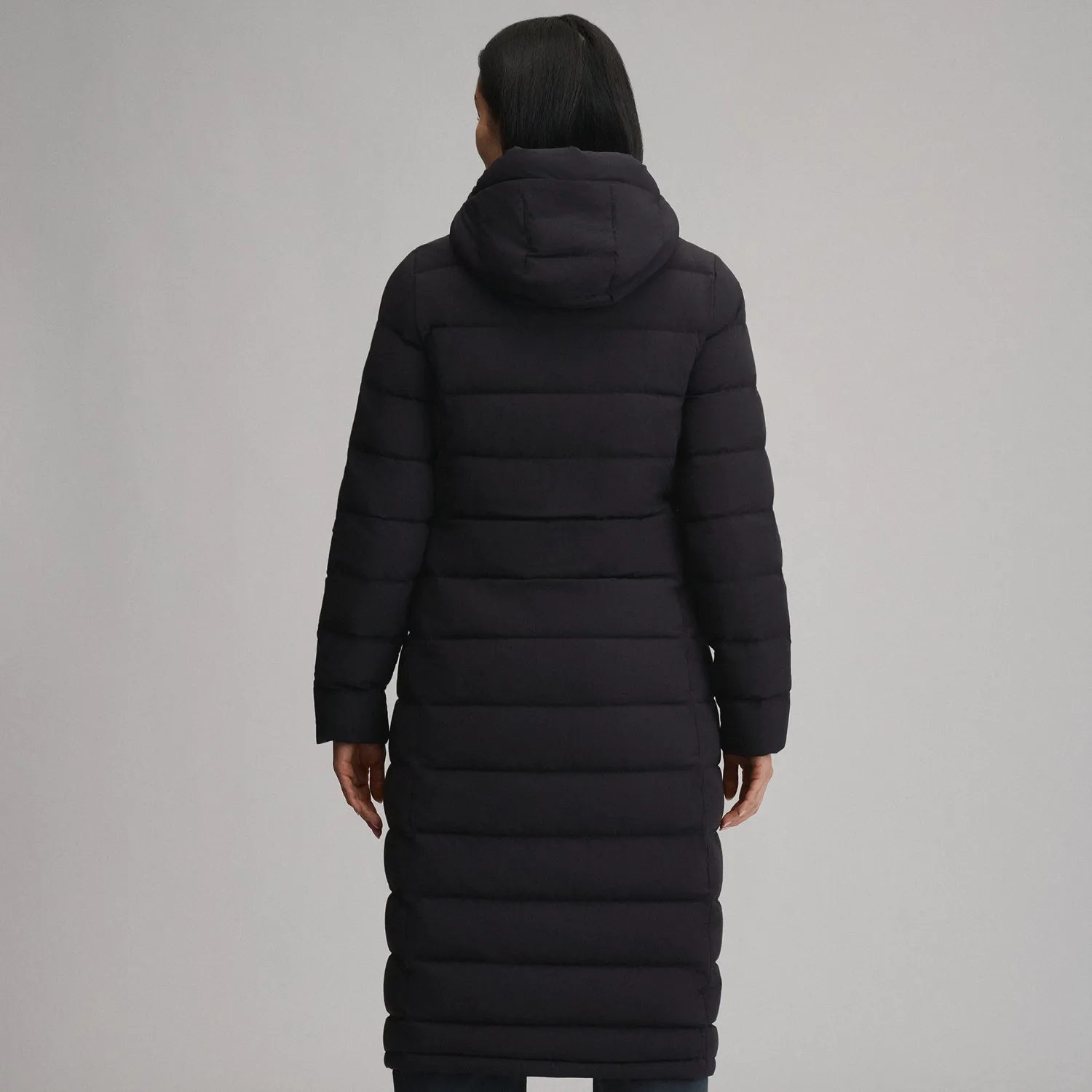 Eddie Bauer Stretch Down palton dama negru puf