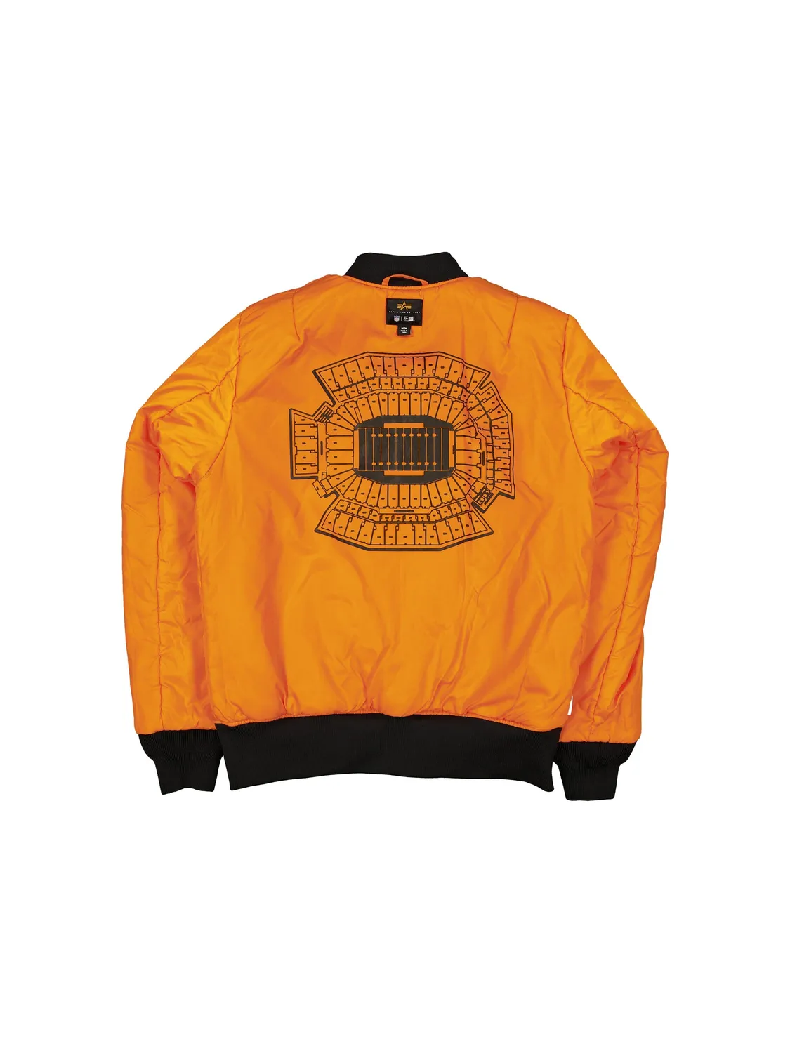 Alpha Industries MA-1 geacă bomber negru camo reversibilă