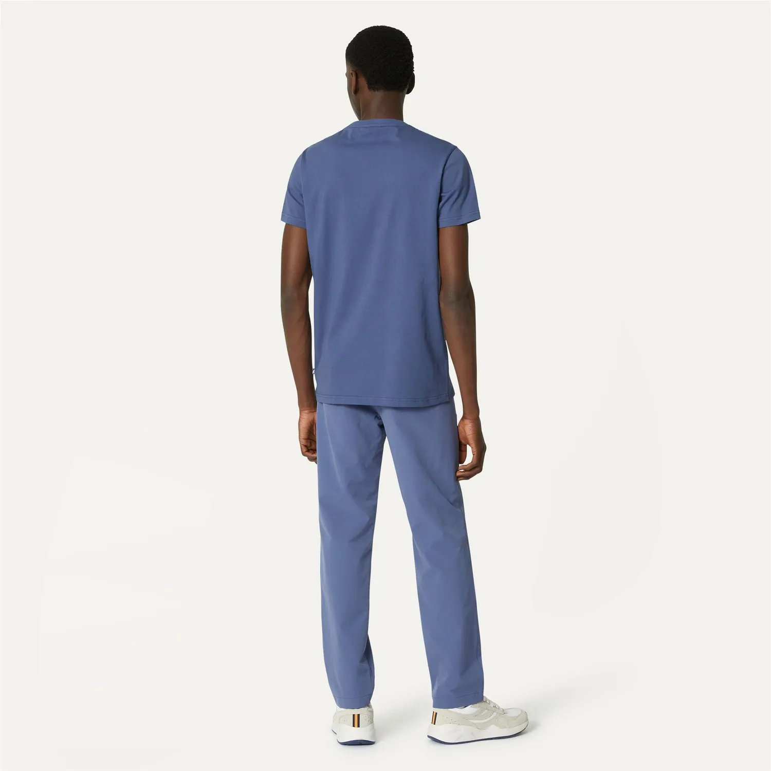 K-Way Gael Light pantaloni chino bărbați albastru indigo