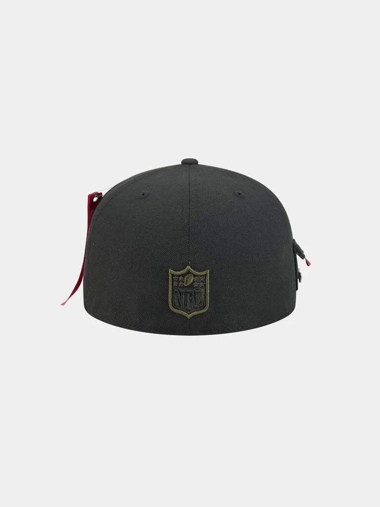Alpha Industries San Francisco 49ers 59Fifty șapcă neagră fitted