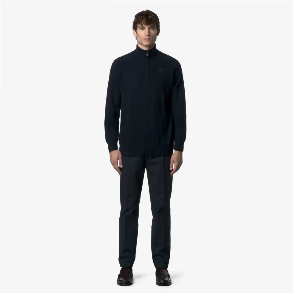 K-Way Ailton Twill Tech pantaloni chino albastru