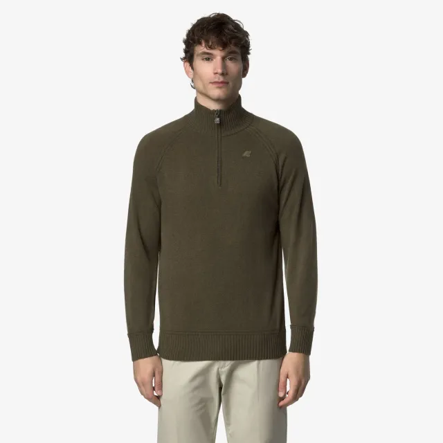 K-Way Cadras Wool Cashmere polo barbati maro lana