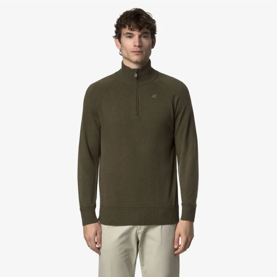 K-Way Cadras Wool Cashmere polo barbati maro lana