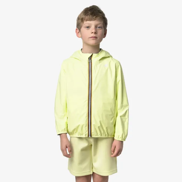 K-Way P. Jake Plus.2 Double geaca baieti galben reversibila