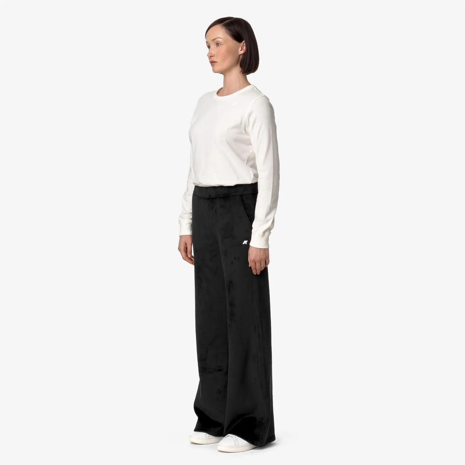 K-Way Jenny Velour Polar pantaloni dama negri caldurosi