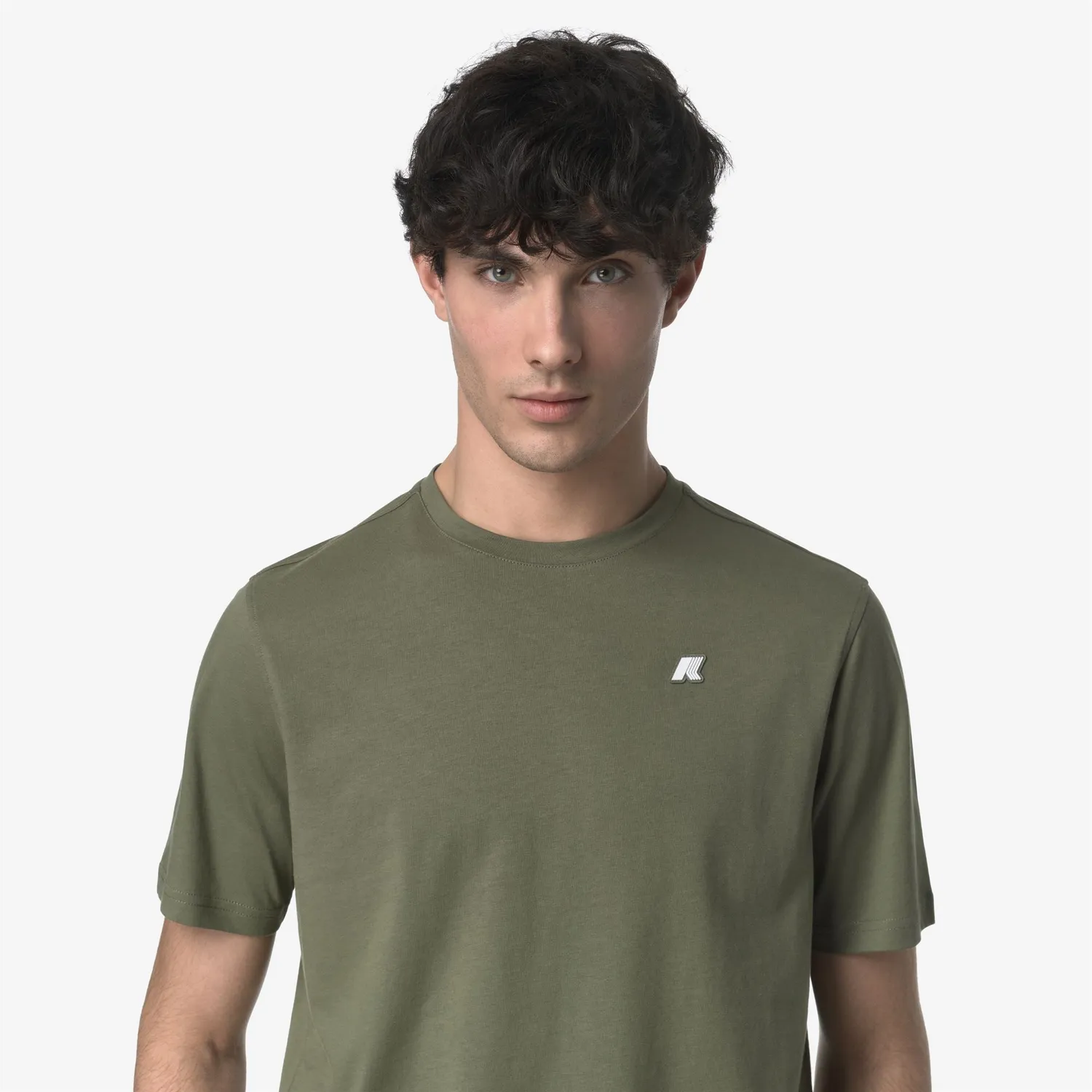 K-Way Odom Jersey Slim tricou barbati verde lichen slim