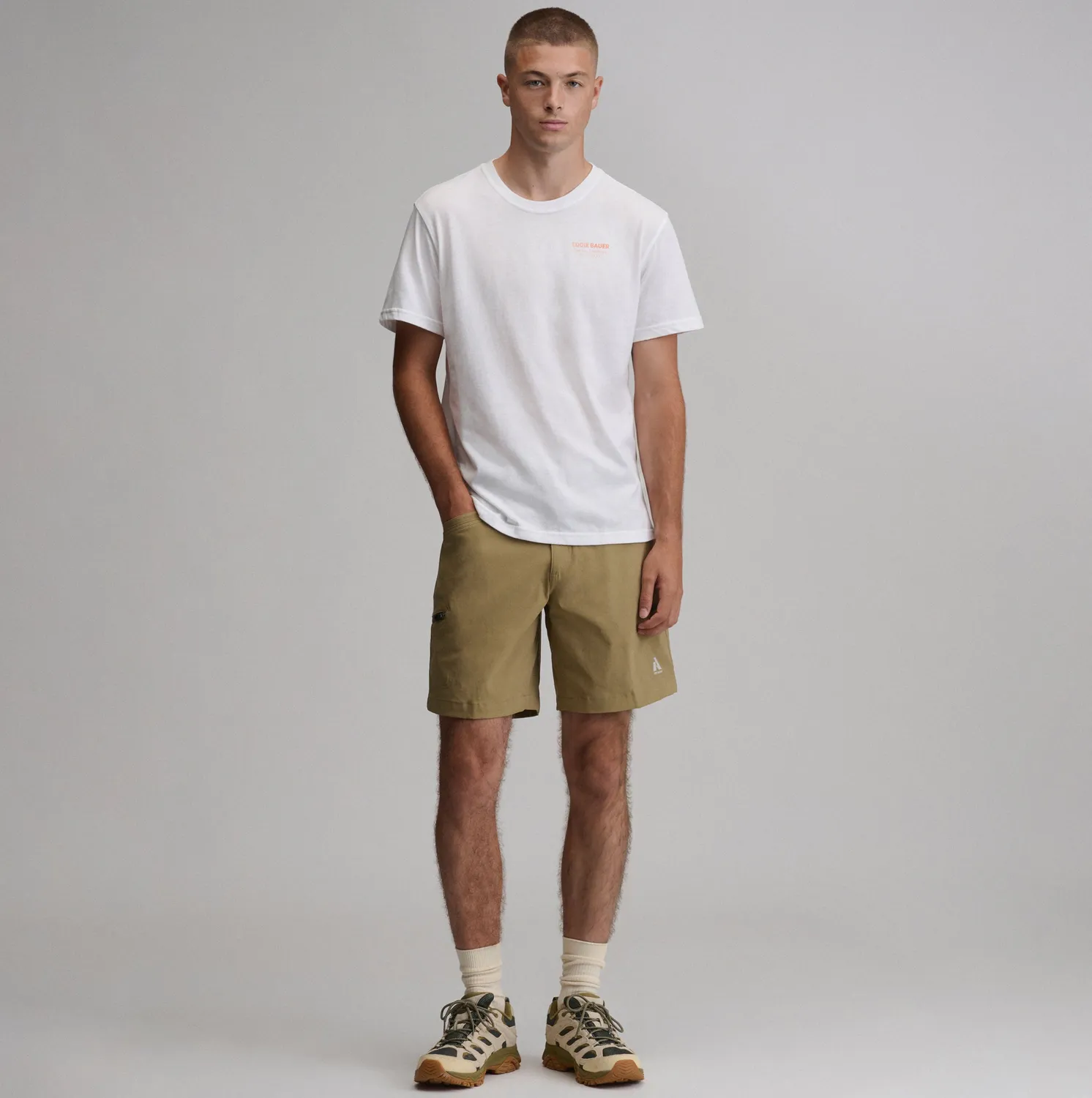 Eddie Bauer Goose Reissue tricou bărbați alb bumbac