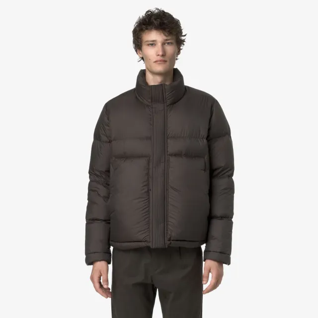 K-Way Tuill Thermo Microfiber geacă puf bărbați Black Olive puf