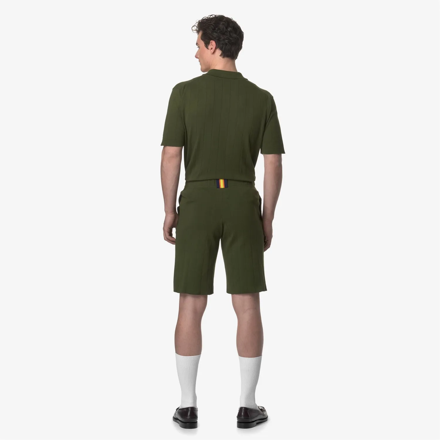 K-Way Leoben pantaloni scurti verzi bumbac S-XL
