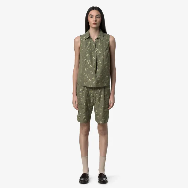 K-Way Larose Emby Jacquard șort damă verde lime