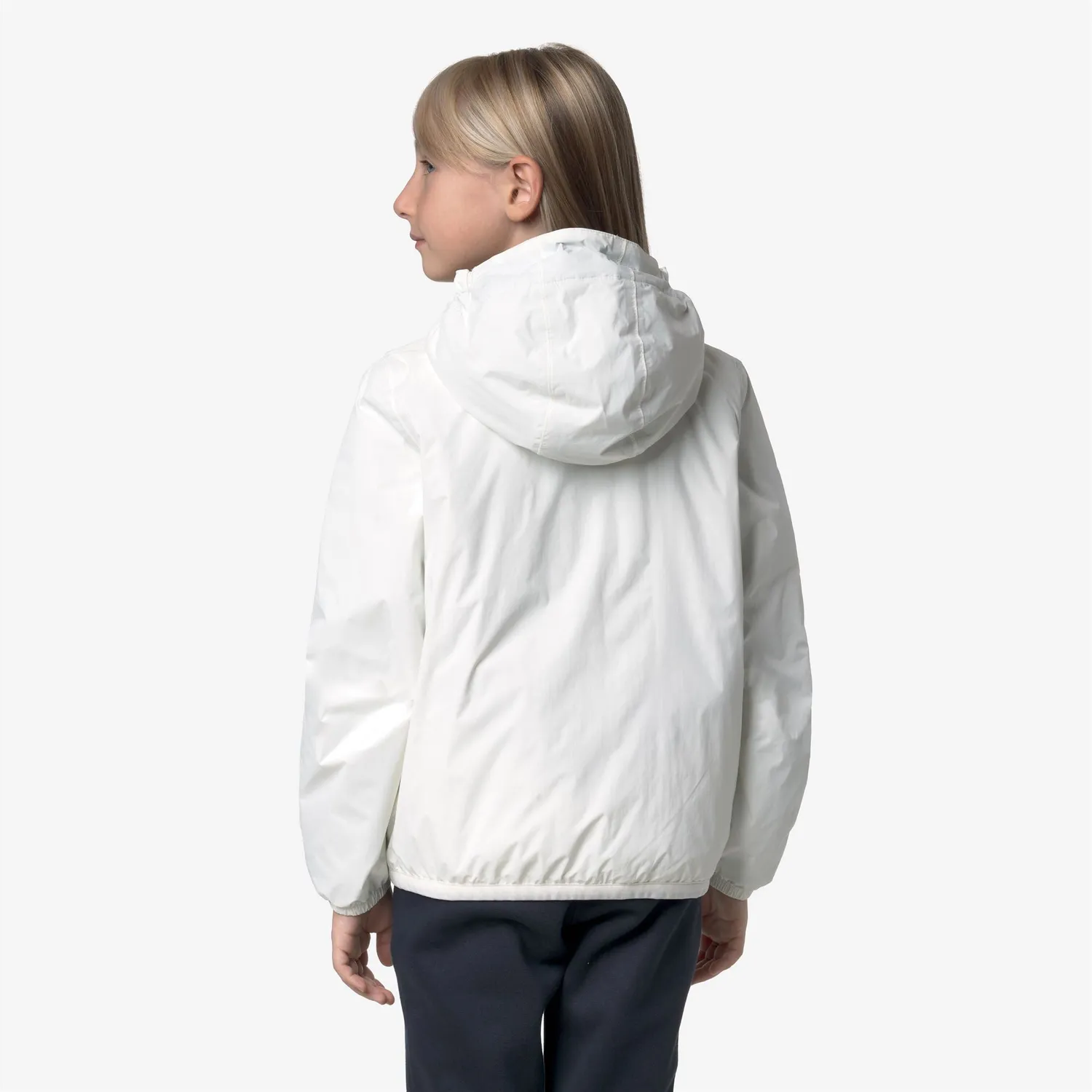 K-Way Le Vrai 4.0 Claude Warm geaca copii White Gardenia impermeabila