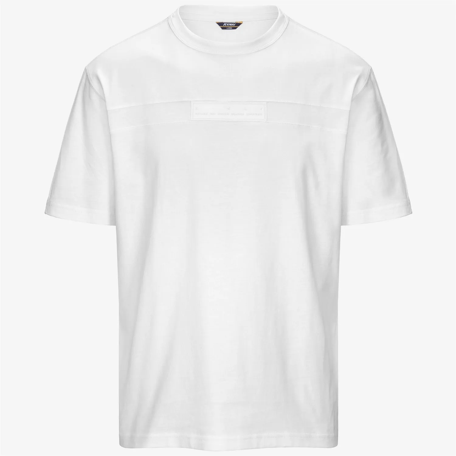 K-Way Fantome Tricou Barbati Alb Bumbac Gros