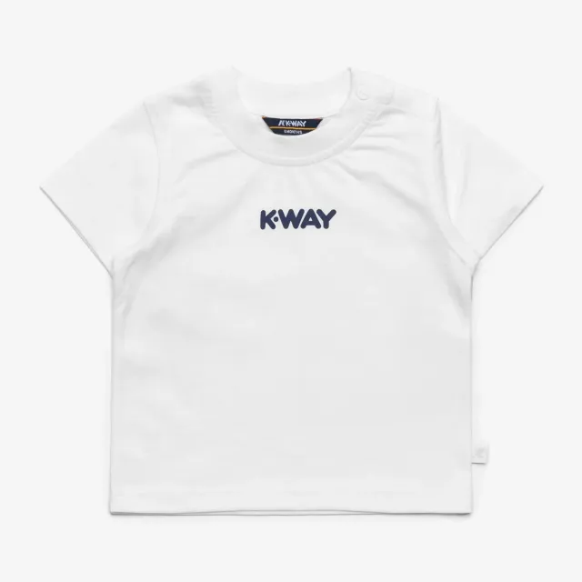 K-Way Pete K11613W tricou copii alb bumbac