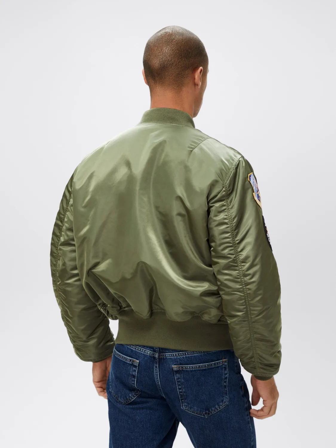 Alpha Industries MA-1 Squadron geaca bomber sage rezistenta la apa