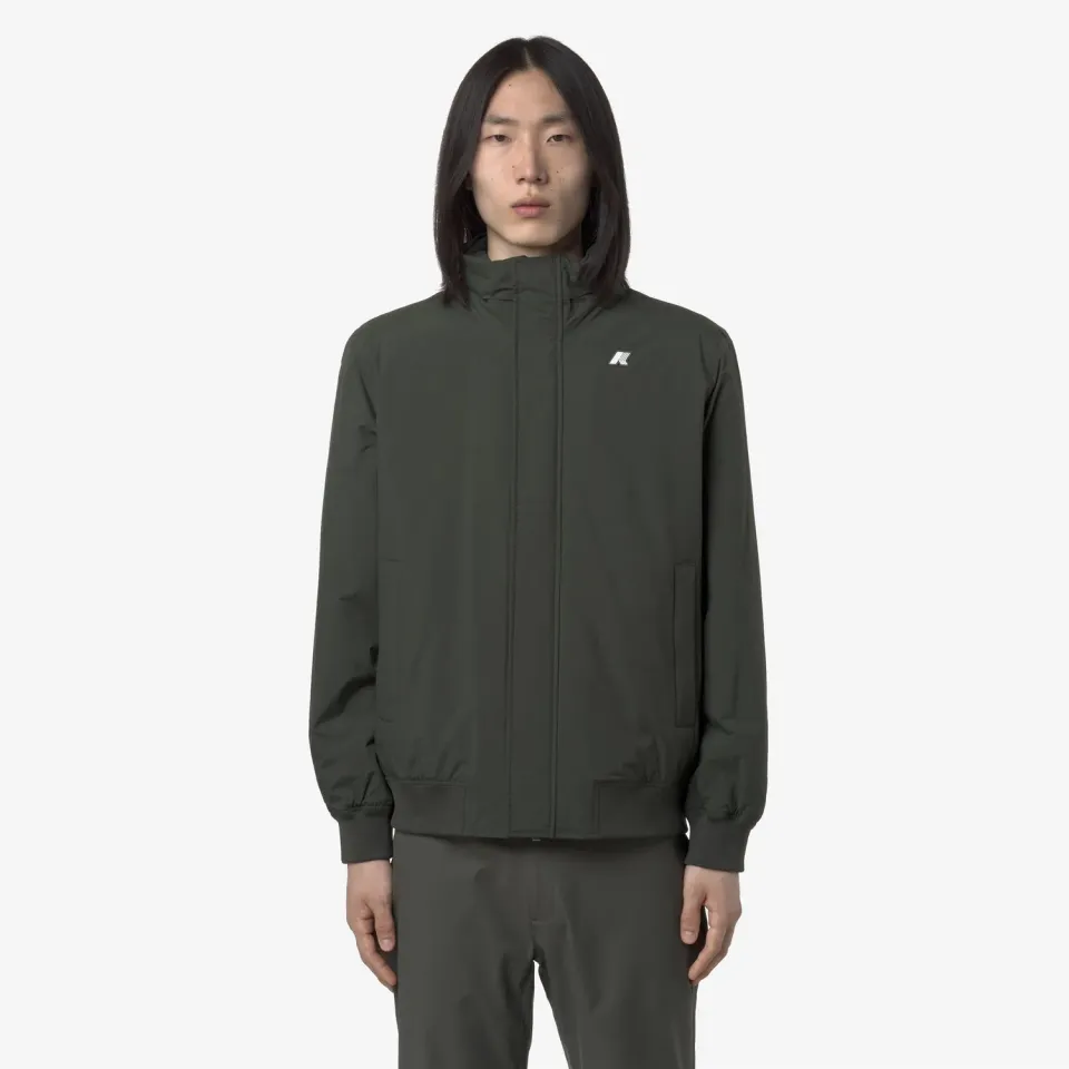 K-Way Arsene Warm Ottoman geacă verde impermeabilă