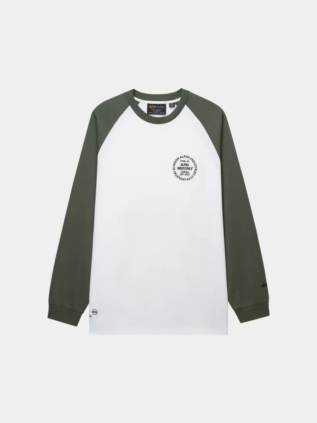 UNFRM Raglan tricou maneca lunga verde negru