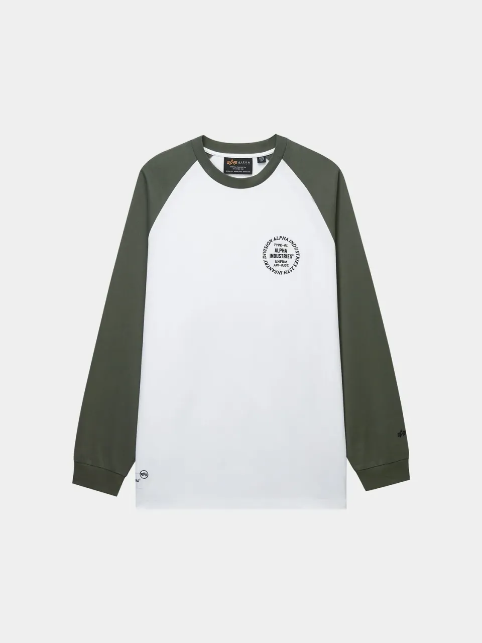 UNFRM Raglan tricou maneca lunga verde negru