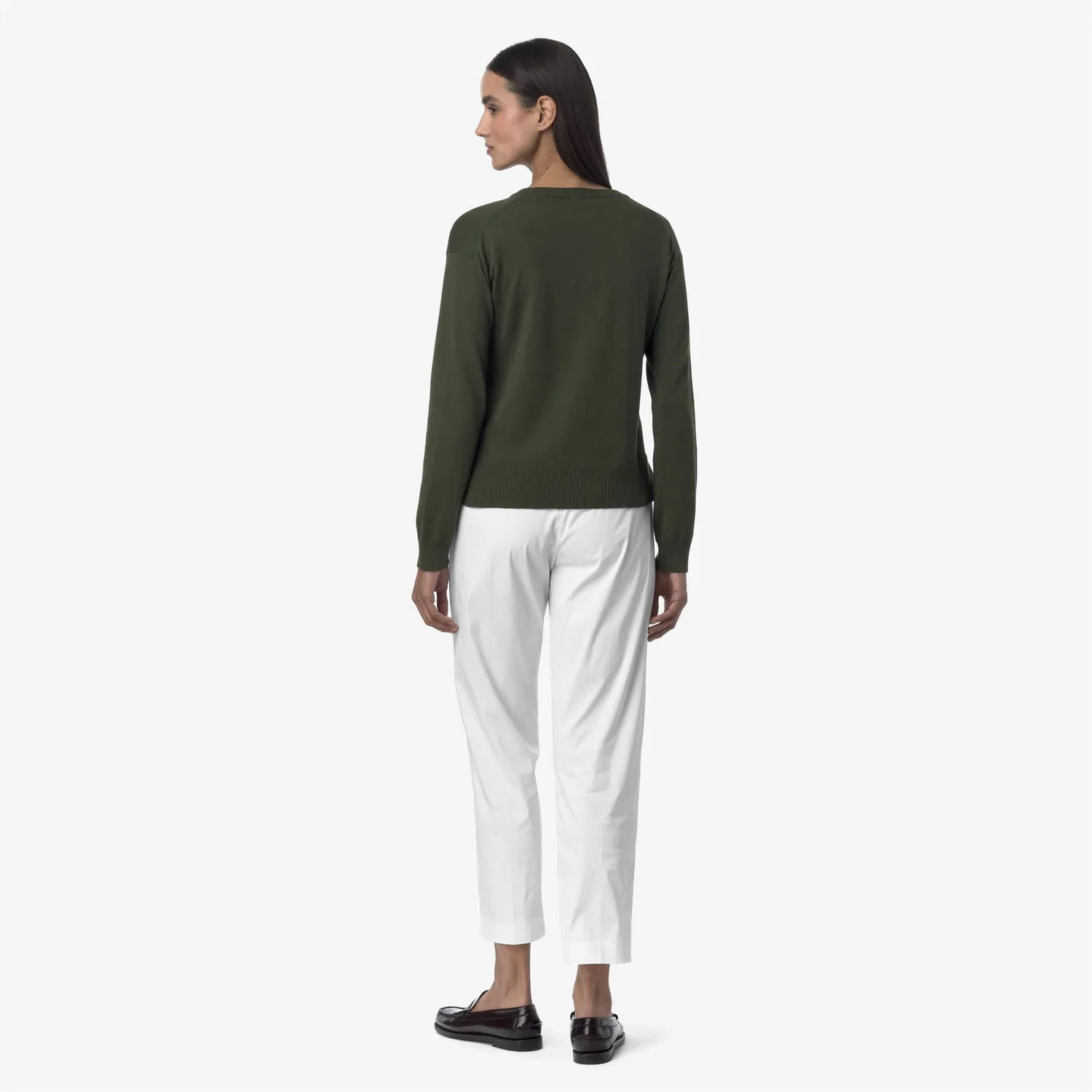 K-Way Eyre pantaloni chino White stretch