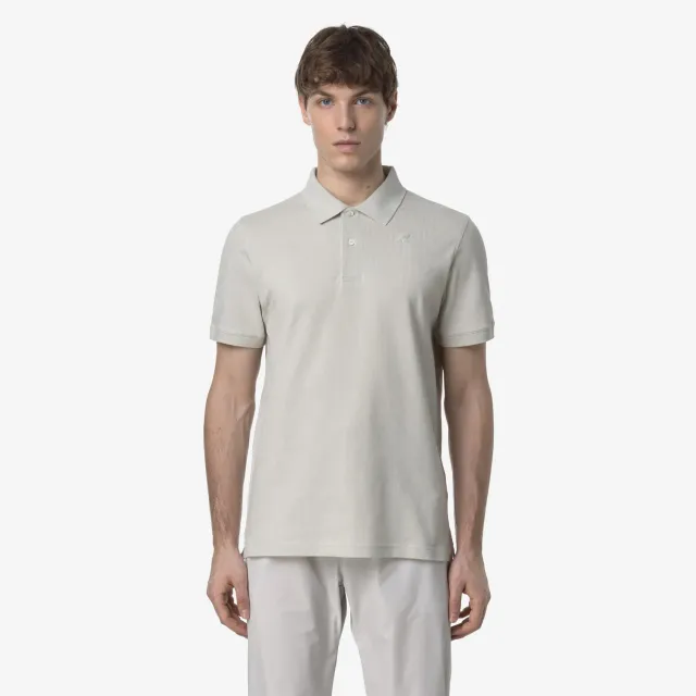 K-Way Amedee Pique Slim polo barbati bej elastic