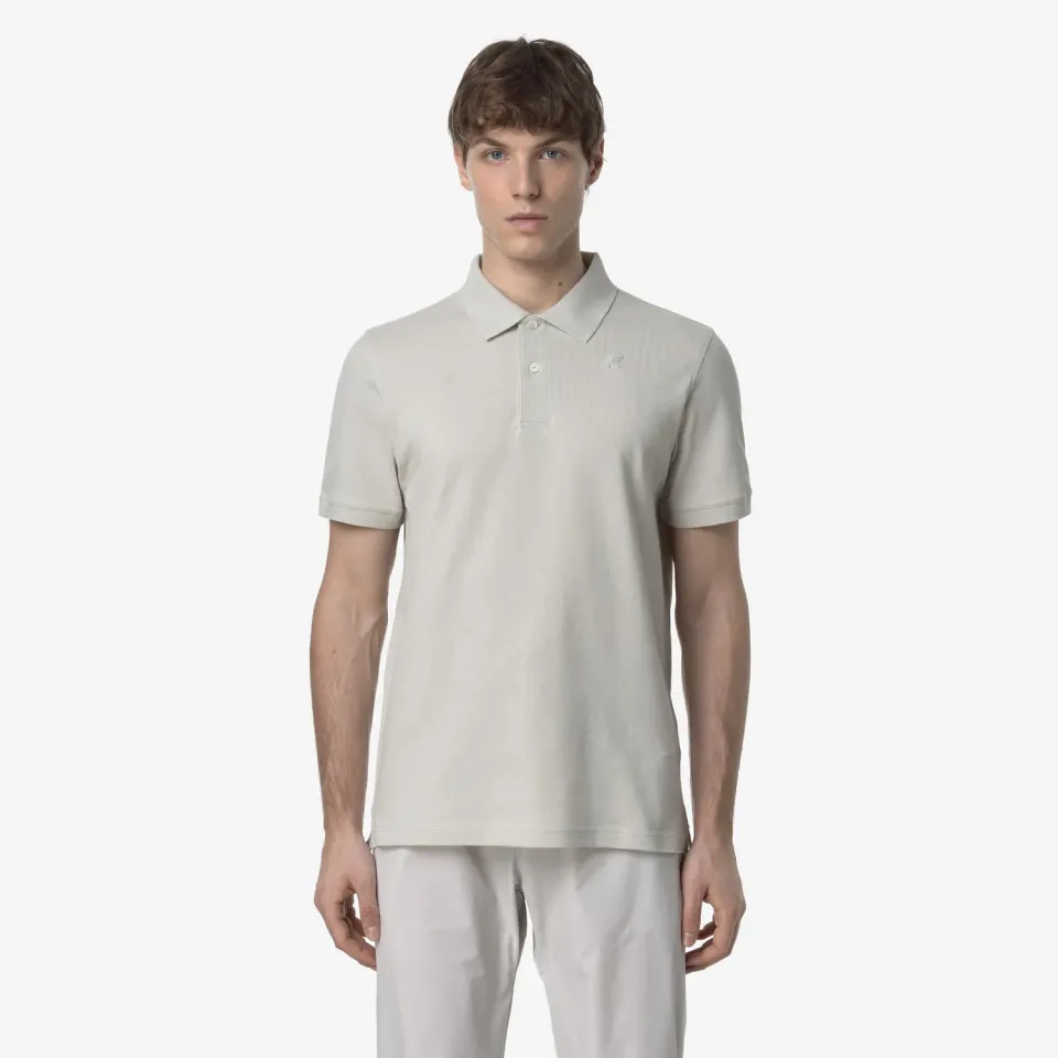 K-Way Amedee Pique Slim polo barbati bej elastic