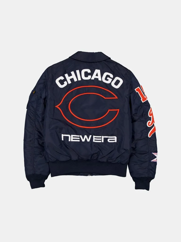Alpha Industries Chicago Bears MA-1 geaca bomber navy nailon