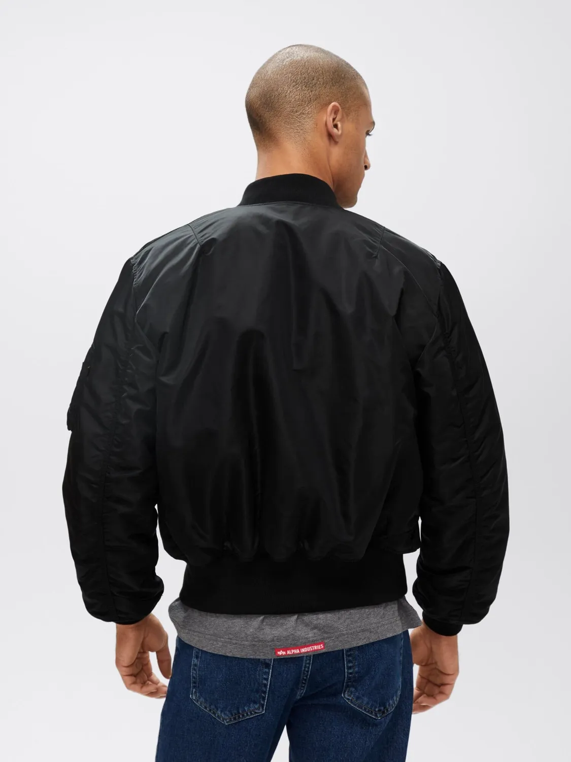Alpha Industries MA-1 Blood Chit geaca bomber neagra nylon
