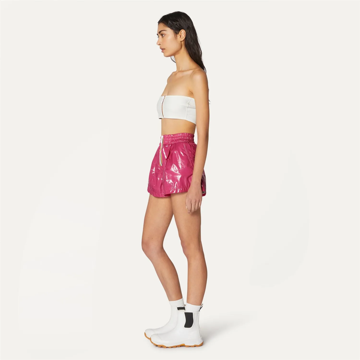 K-Way Shoelle pantaloni scurți damă roz cargo