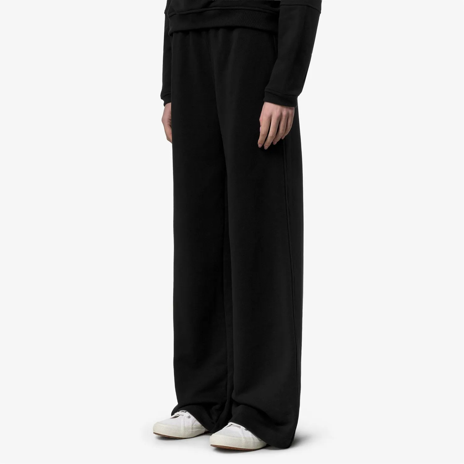 K-Way Loyre Poly Cotton pantaloni damă negri lejeri