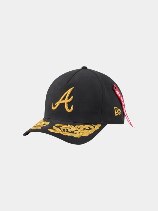 Alpha Industries Atlanta Braves sapca neagra reglabila