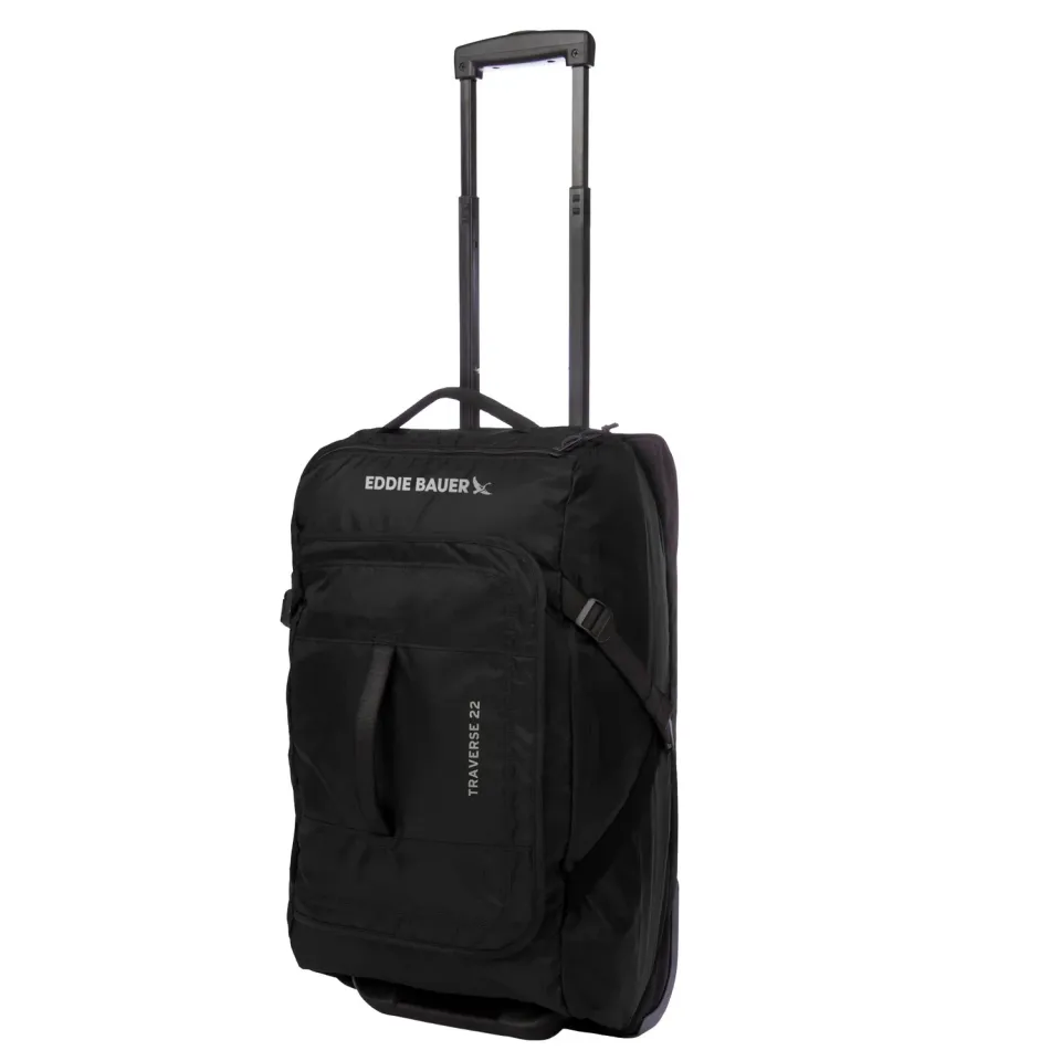 Eddie Bauer Traverse 22 geanta voiaj Black cu roti
