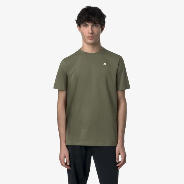 K-Way Odom Jersey Slim tricou barbati verde lichen slim