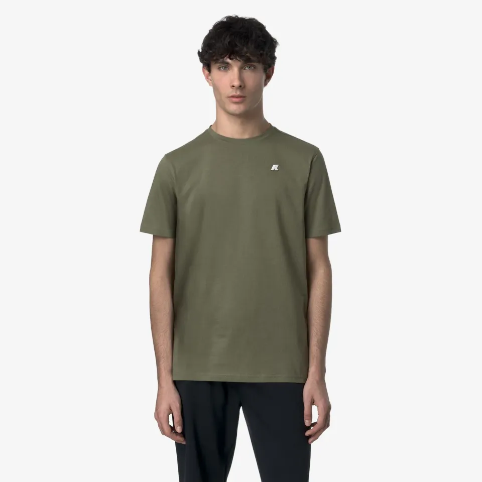 K-Way Odom Jersey Slim tricou barbati verde lichen slim