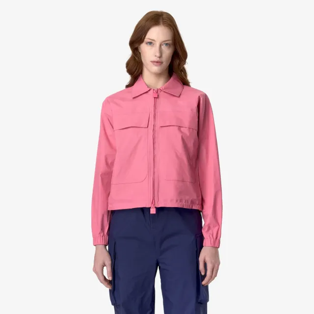 K-Way Soisir geaca scurta Pink Camellia impermeabila