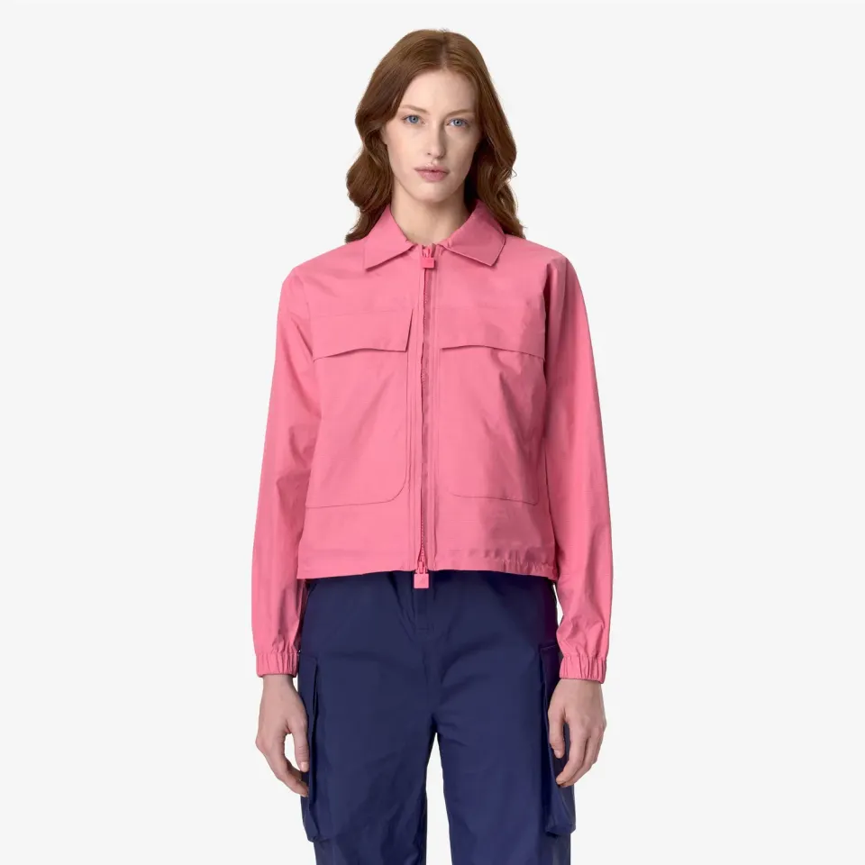 K-Way Soisir geaca scurta Pink Camellia impermeabila