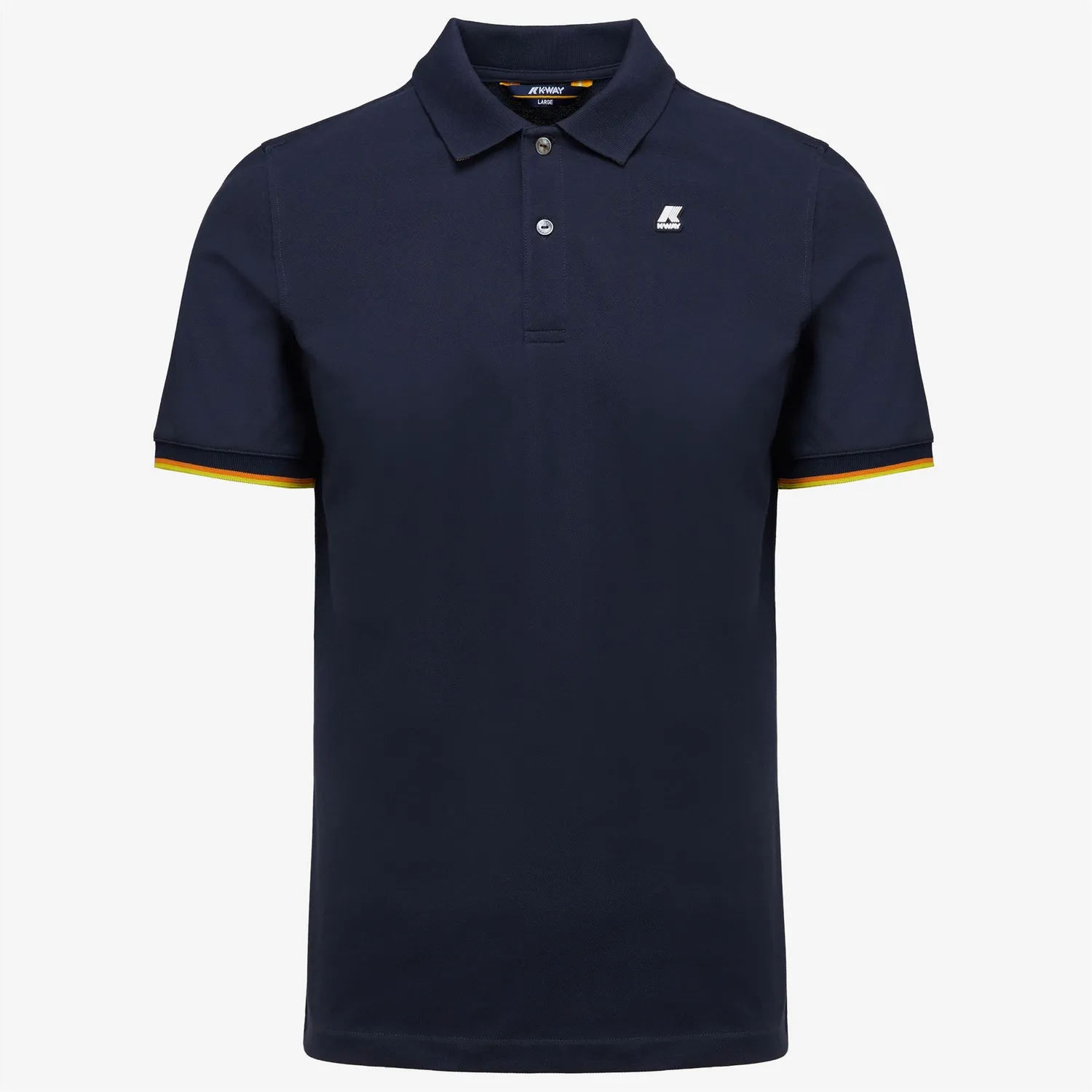 K-Way Vincent polo albastru bumbac barbati slim