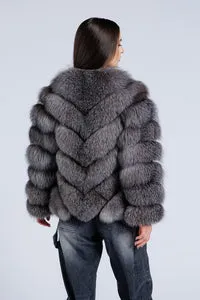 Mareus Grey Frost 273 haina blana vulpe dama gri scurta