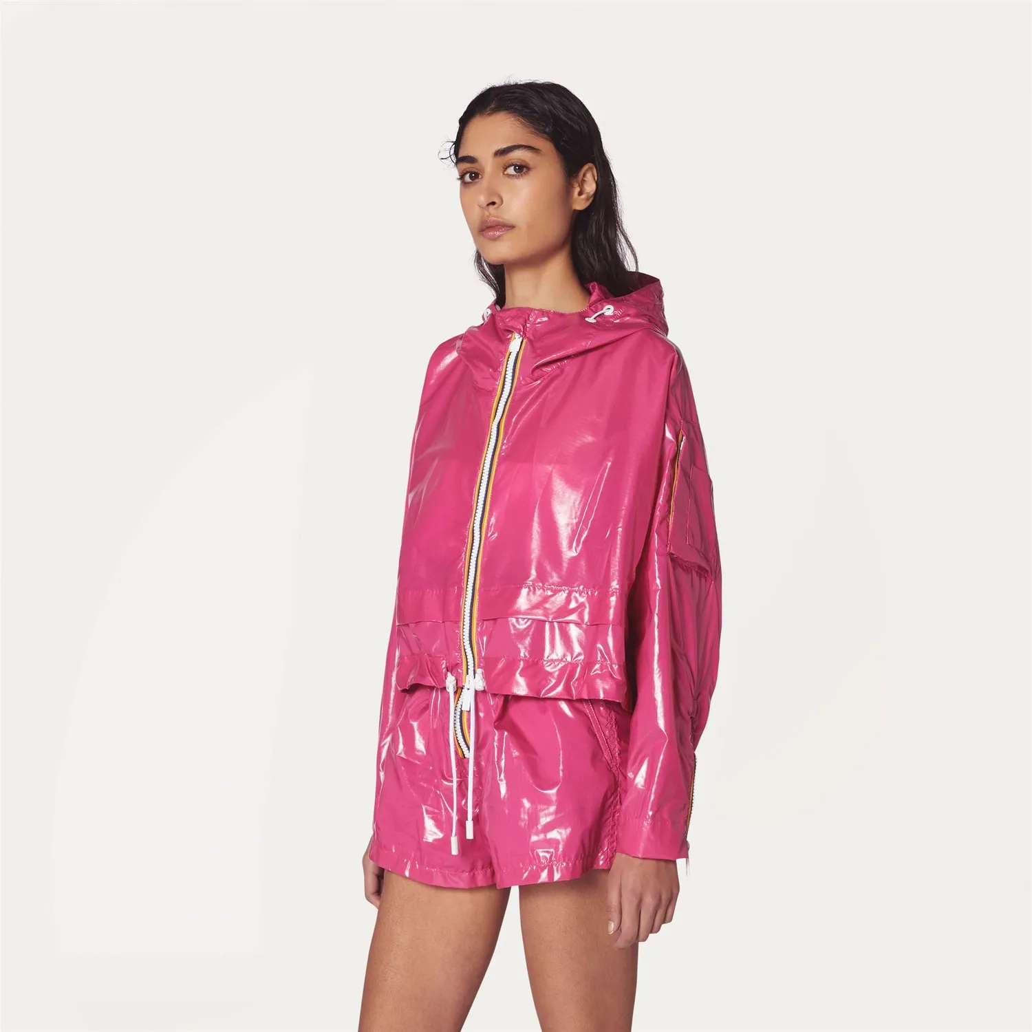 K-Way Cropel Light geaca dama roz Peacock scurta