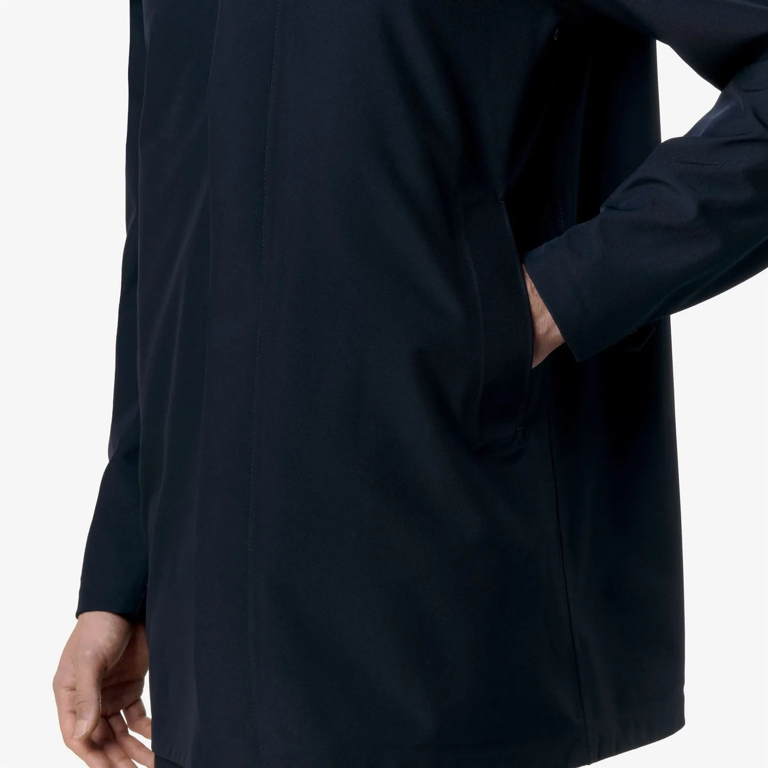 K-Way Duke Bonded Jersey palton 3/4 albastru barbati impermeabil