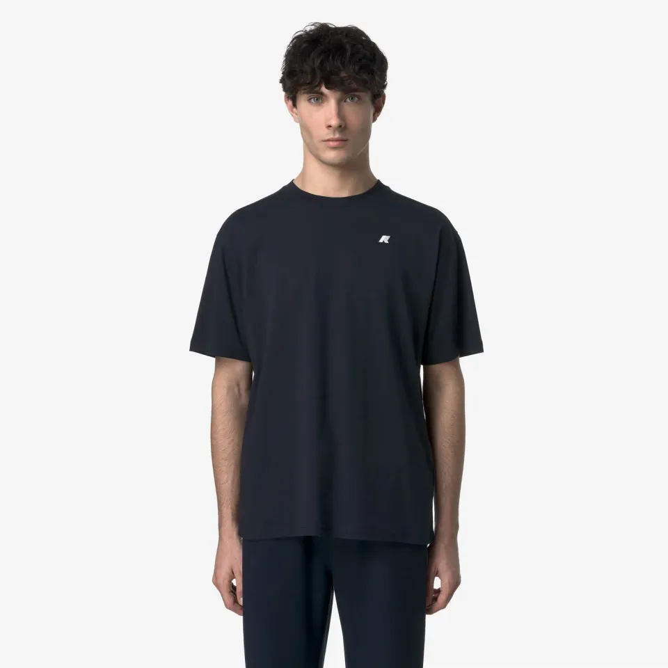 K-Way Solo Jersey tricou barbati albastru bumbac