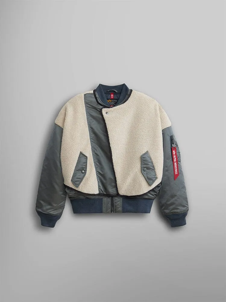 Alpha Industries B-15 Sherpa geaca bomber dama gri calduros