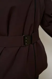 Mareus Fabrica de Blanuri Deep Plum 630 geaca fas cu blana vizon