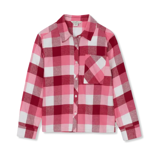 Eddie Bauer Favorite Flannel camasa fete Azalea Pink