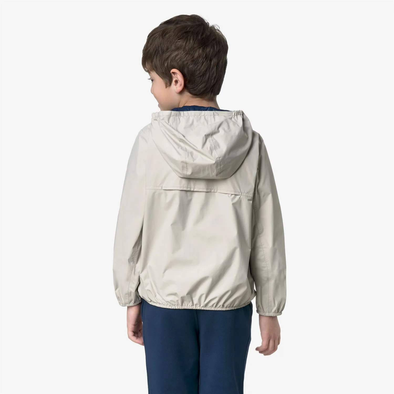 K-Way Jake Plus.2 Double geaca scurta baieti bej reversibila