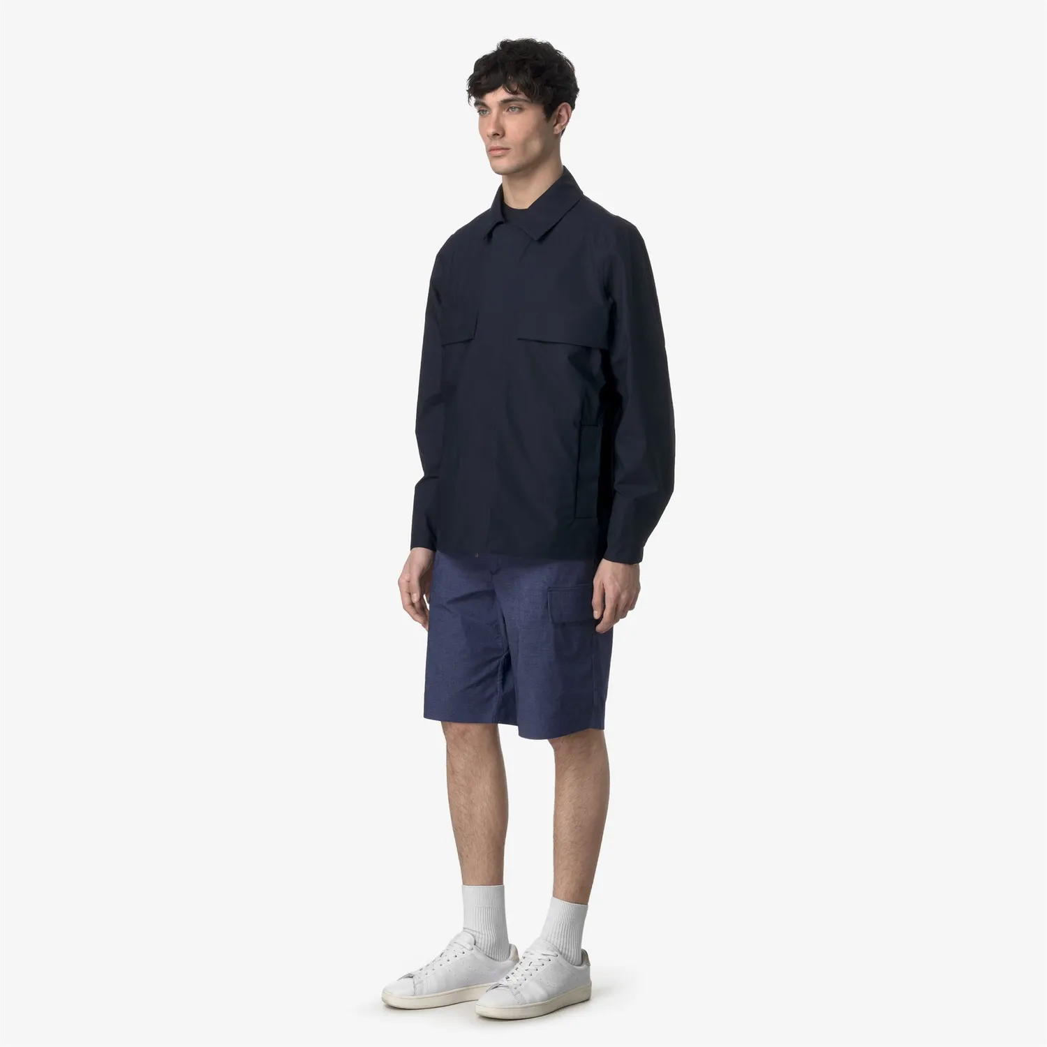 K-Way Bastyel Soft Denim sort cargo albastru barbati