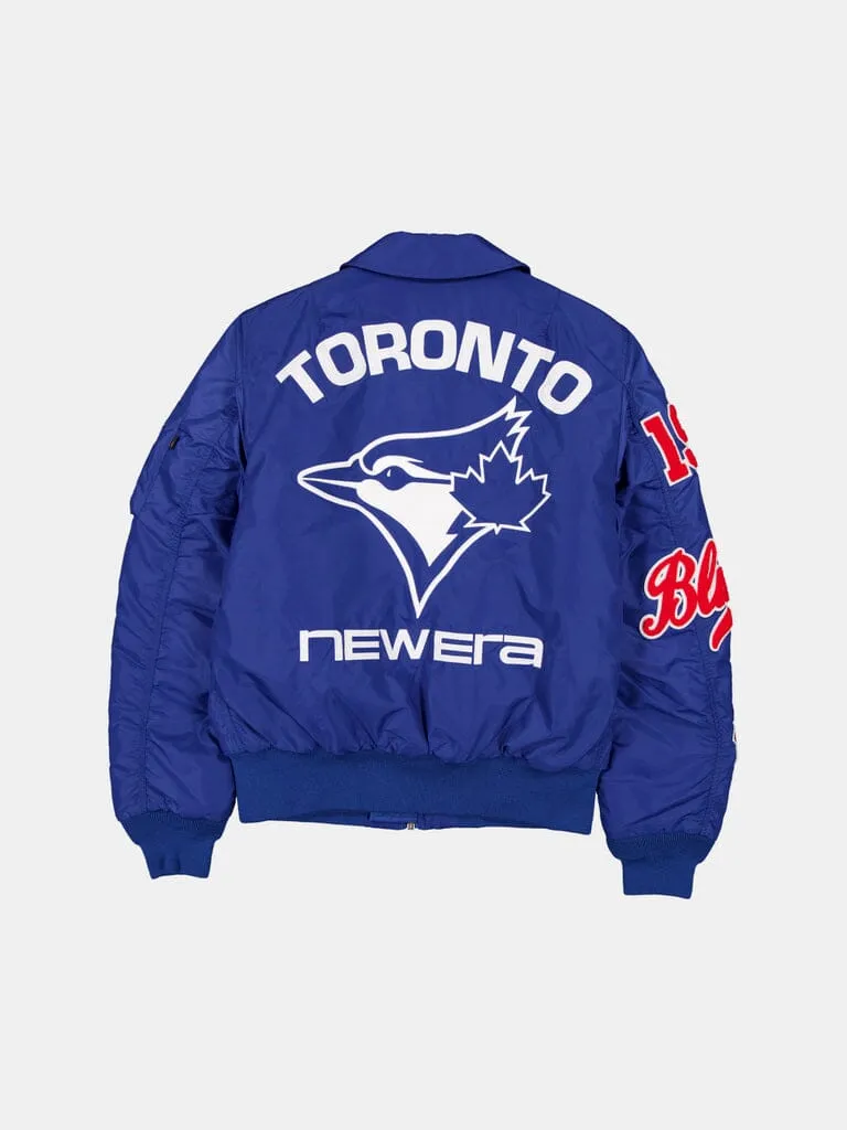 Alpha Industries Toronto Blue Jays MA-1 geaca bomber albastra