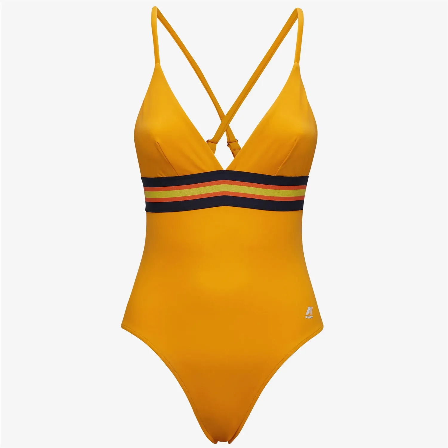 K-Way Katline Tape costum baie dama portocaliu intreg