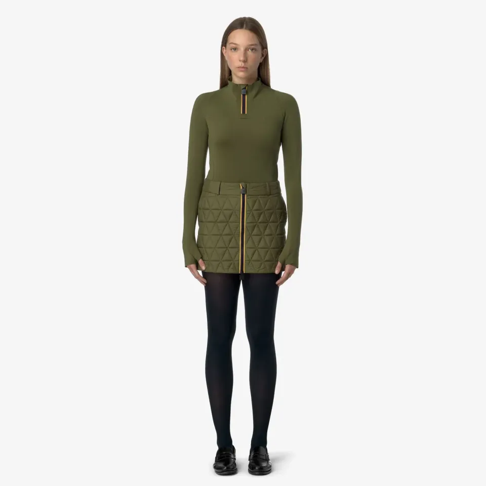 K-Way Miniki Tech Thermo Light fusta dama verde scurta