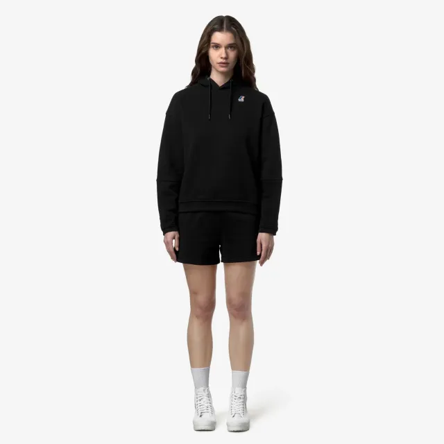 K-Way Ninette Poly Cotton hanorac negru S fleece