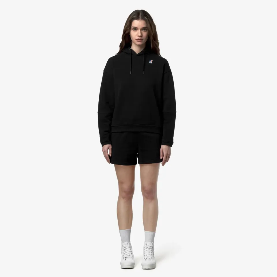 K-Way Ninette Poly Cotton hanorac negru S fleece